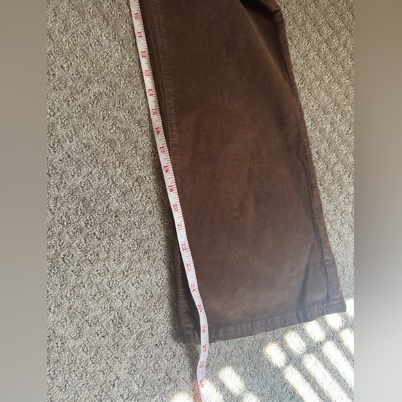 FREE PEOPLE in my feelings cropped corduroys brown size small - Picture 5 of 8